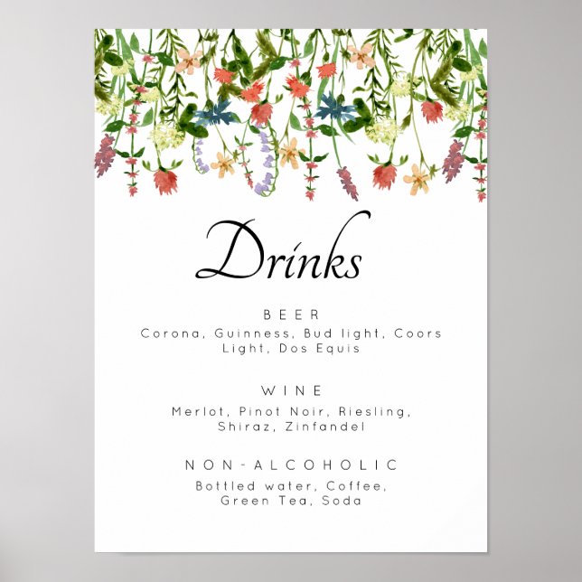 Poster du menu Botanique Floral Drink (Devant)