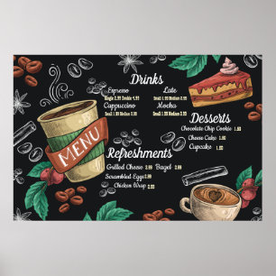 Poster du menu personnalisé