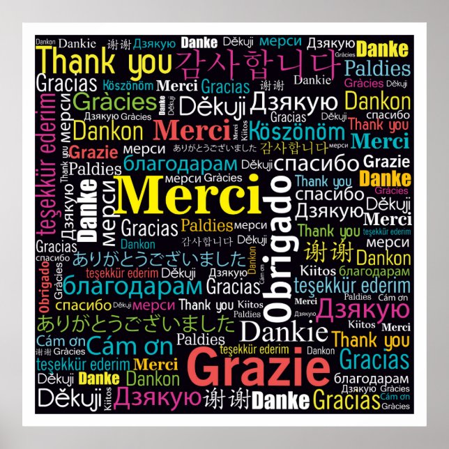 Poster du Merci multiculturel (Devant)