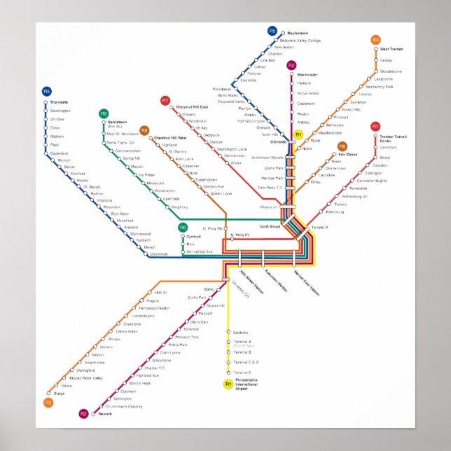 Poster du métro Philadelphia (Devant)