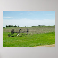 Poster du Midwest, du tracteur et de la ferme