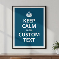 Poster du Modèle Conserver le calme personnalisé