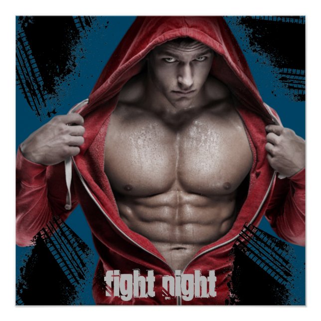 Poster du Modèle de l'événement Fight Night (Devant)