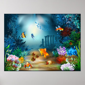 Poster du monde marin