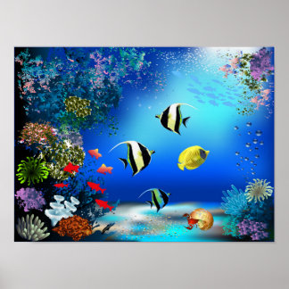 Poster du monde marin