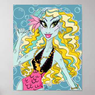 Poster du Monstre Bleu Lagoona Hautes Bulles