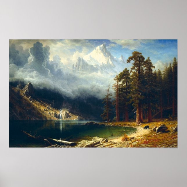 Poster du Mont Corcoran de Bierstadt (Devant)