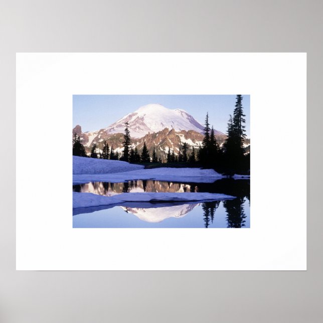 Poster du mont Rainier (Devant)