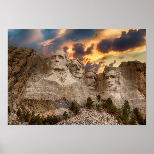 Poster du Mont Rushmore (Devant)