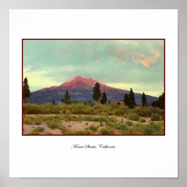Poster du mont Shasta (Devant)