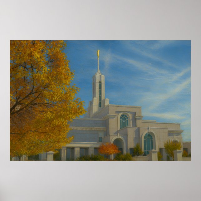 Poster du mont Timpanogos Utah Temple Painting™ LD (Devant)