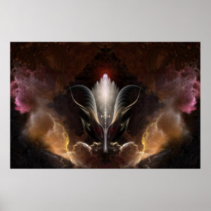 Poster du mur d'art fractal Renidron