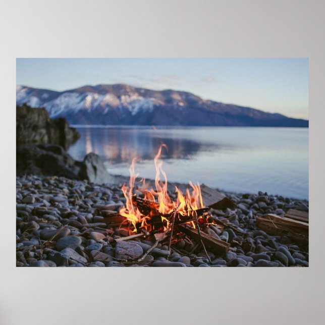 Poster du mur de la nature de Bonfire Lake Beach (Devant)
