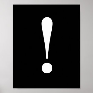 Poster du mur d'exclamation