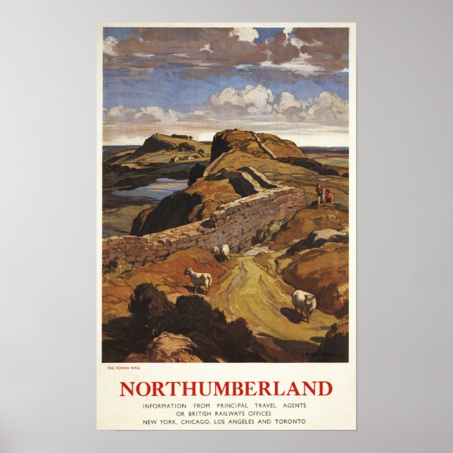 Poster du Mur d'Hadrien et du Mouton britannique (Devant)