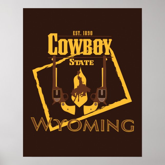 Poster du mur du Wyoming (Devant)