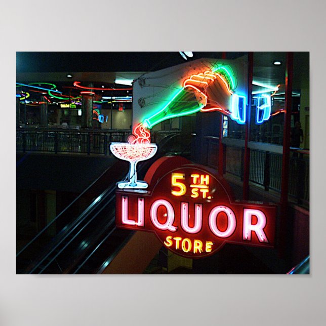 Poster du musée Las Vegas Neon 5th St. Liquors (Devant)
