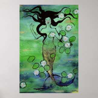 Poster du nénuphar Mermaid