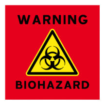 Poster du panneau d'avertissement de danger biolog