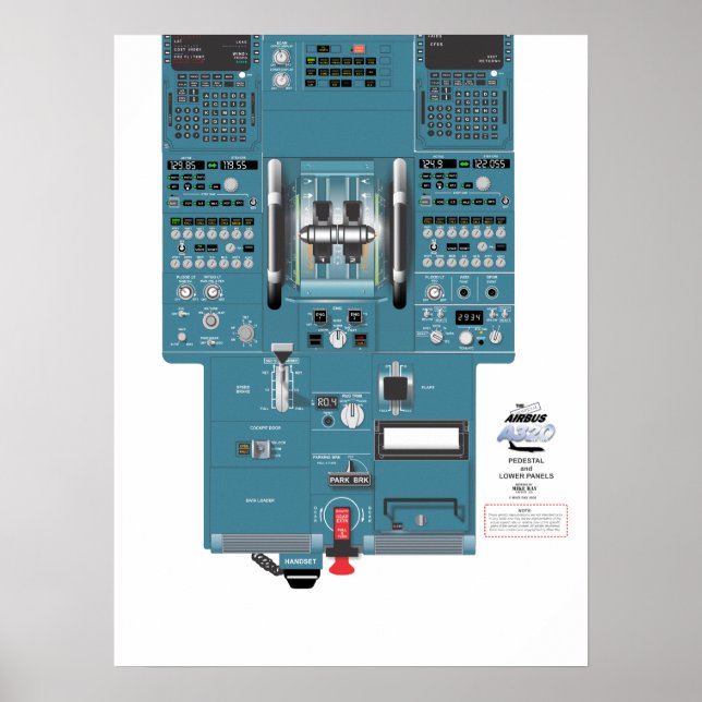 Poster du panneau inférieur A320 (Devant)