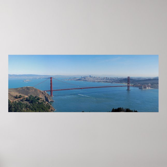 Poster du Panorama des beaux-arts Golden Gate Brid (Devant)