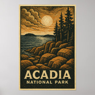 Poster du parc national Acadia