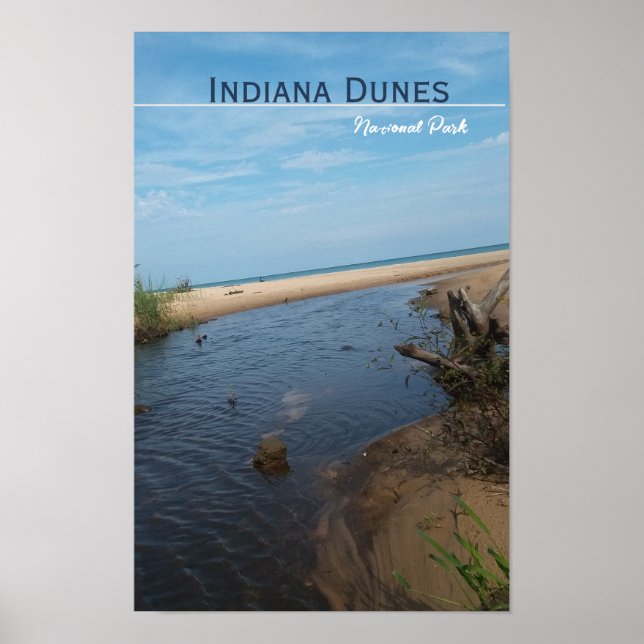 Poster du parc national des Dunes (Devant)
