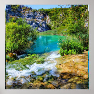 Poster du parc national des Lacs-Plitvice