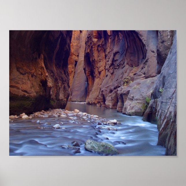 Poster du parc national Zion Narrows (Devant)