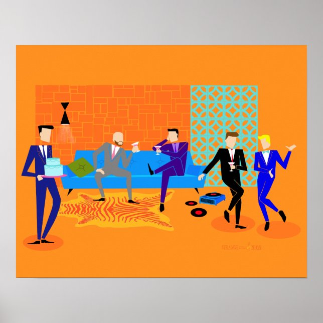 Poster du parti gay rétro (Devant)