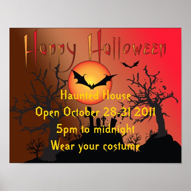 Poster du parti Halloween (Devant)