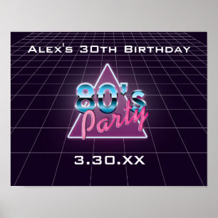 Poster du parti Retro 80's