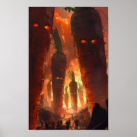 Poster du paysage apocalyptique - Sombre et Domina