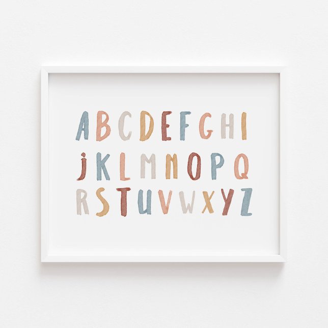 Poster du paysage Boho Alphabet (Créateur téléchargé)