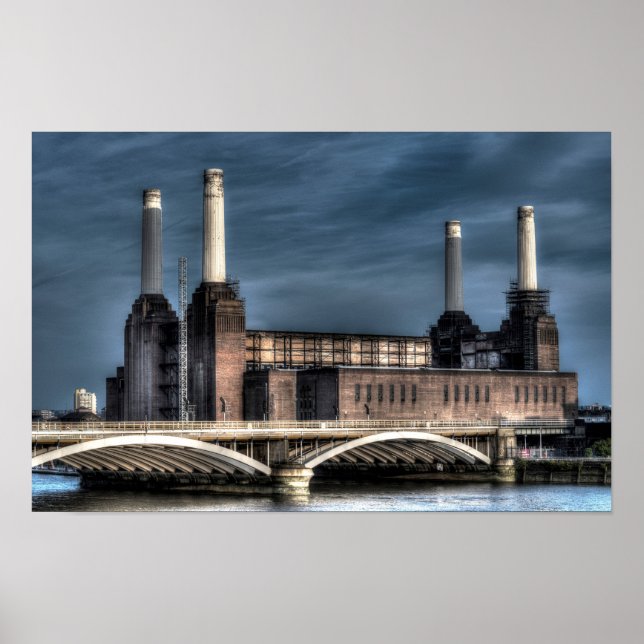 Poster du paysage de Battersea London (Devant)