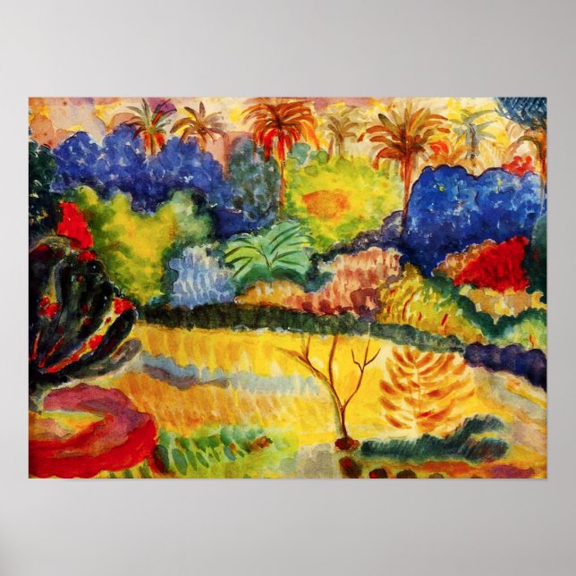 Poster du paysage de Gauguin Tahitian (Devant)