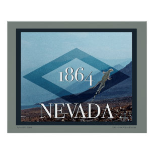 Poster du paysage du Nevada