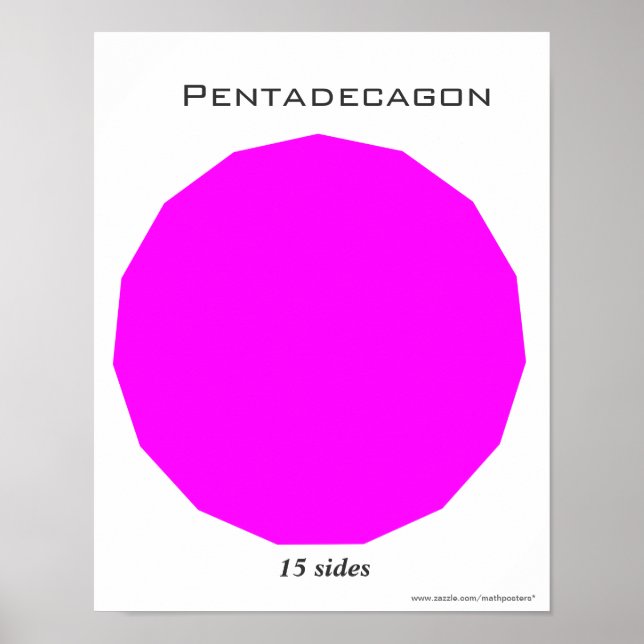 Poster du Pentadecagon en Polygone (Devant)