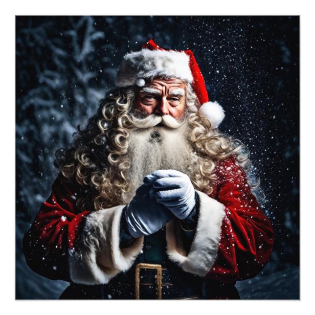 Poster du Père Noël Art mur (Devant)