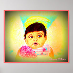 Poster du petit ange de maman pour bébé ou enfant