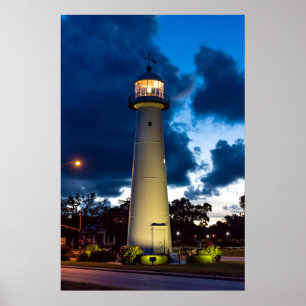 Poster du phare de Biloxi 20x30