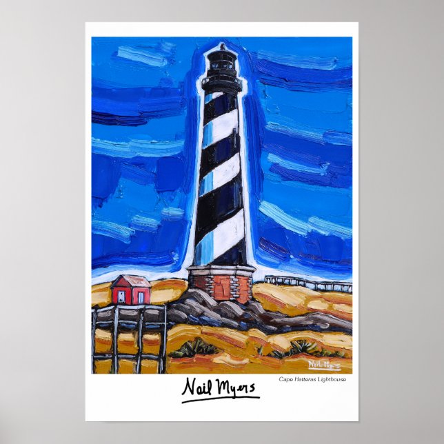 Poster du phare de Cape Hatteras (Devant)