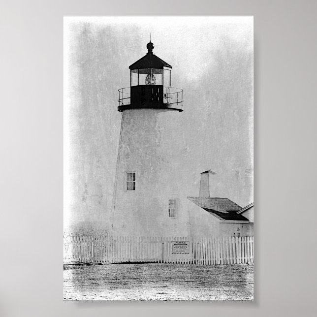 Poster du phare de Pemaquifère Point Maine (Devant)
