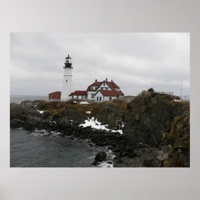 Poster du phare de Portlandhead (Devant)