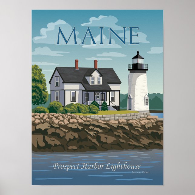 Poster du phare de Prospect Harbour (Devant)