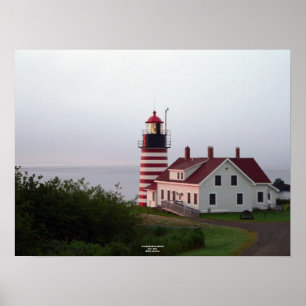 Poster du phare de West Quoddy Head