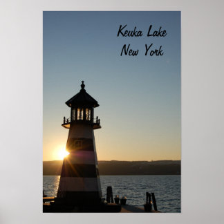 Poster du phare du lac Keuka