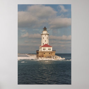 Poster du phare du lac Michigan