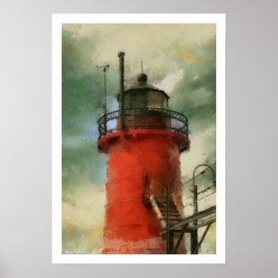 Poster du phare rouge
