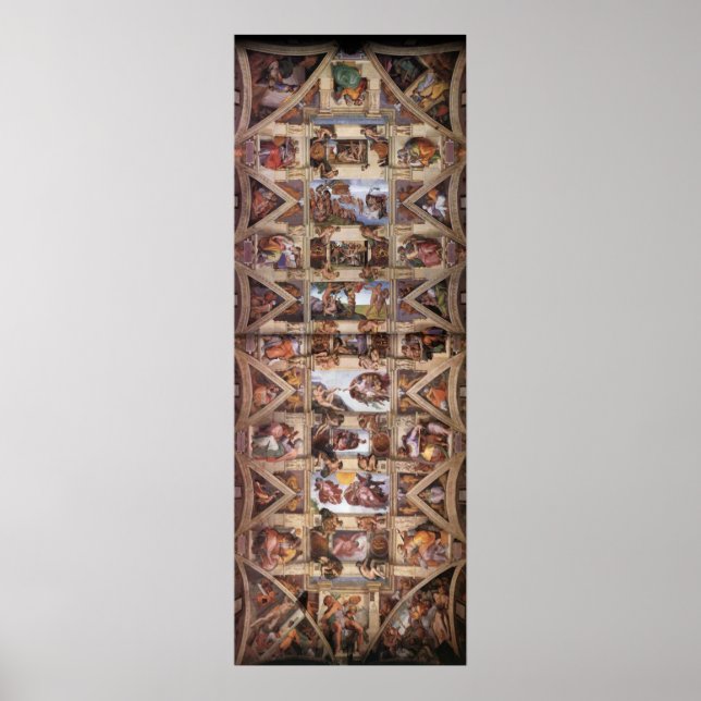 Poster du plafond de la chapelle Sixtine (Devant)